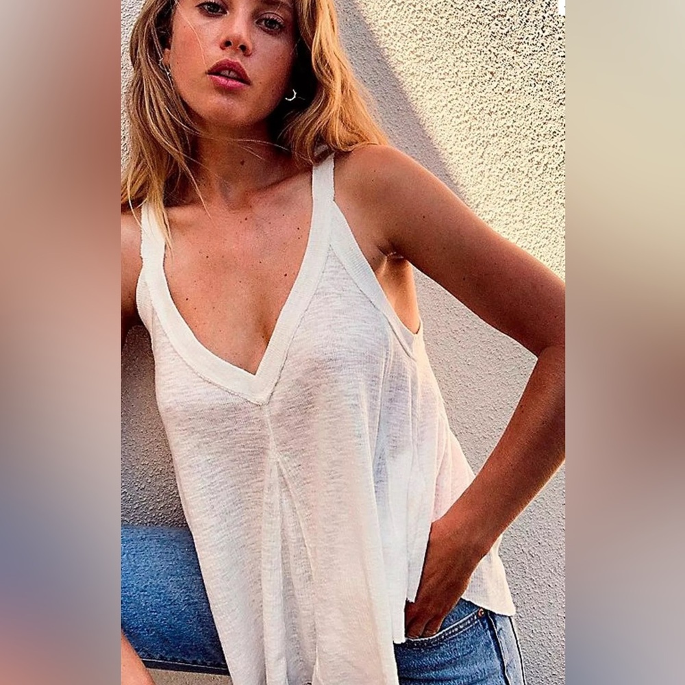 White Sleeveless Top